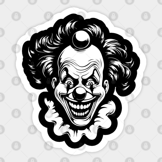 Clown - the amazing circus #3 Sticker by Koma Visuals